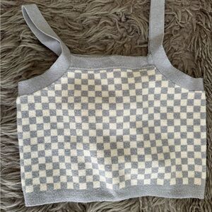 Rylee + Cru Checkered Crop